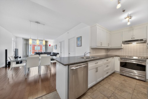 Cuisine - 305-2435 Rue Des Nations, Montréal (Saint-Laurent), QC - Indoor Photo Showing Kitchen With Double Sink With Upgraded Kitchen