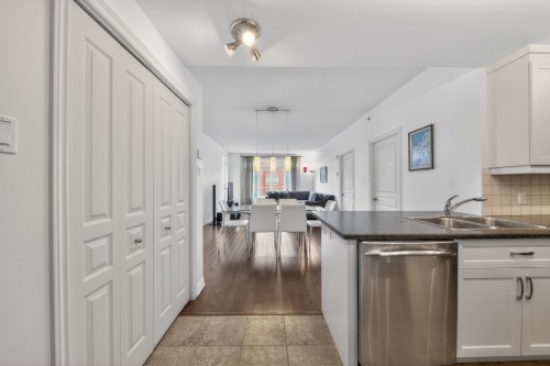Hall d'entrée/Vestibule - 305-2435 Rue Des Nations, Montréal (Saint-Laurent), QC - Indoor Photo Showing Kitchen With Double Sink