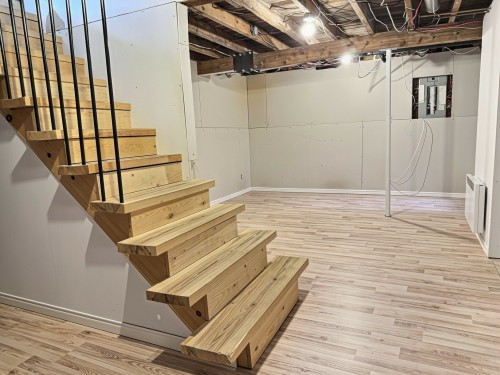 Salle de jeux - 326 Route 101 S., Duhamel-Ouest, QC - Indoor Photo Showing Basement