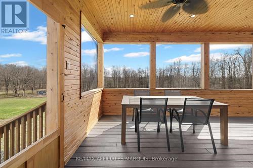 Screened in porch with gorgeous views - 4421M Old Kingston Road, Rideau Lakes, ON 