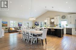 Open floor plan with walk-out to back deck - 
