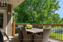 View to the back yard from the deck - 