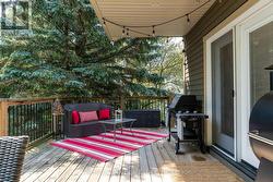A cozy retreat on the back deck - 
