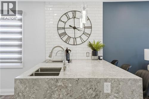58 Tragina Avenue S, Hamilton, ON - Indoor Photo Showing Kitchen With Double Sink