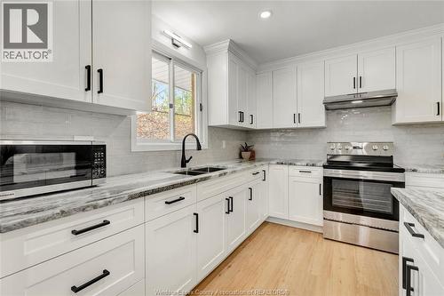 1910 Kent, Windsor, ON - Indoor Photo Showing Kitchen With Double Sink With Upgraded Kitchen