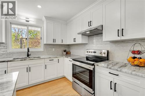 1910 Kent, Windsor, ON - Indoor Photo Showing Kitchen With Double Sink With Upgraded Kitchen