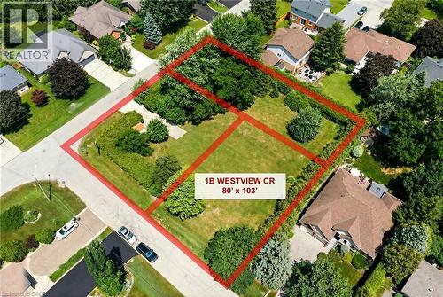 Build your dream home in one of East Waterdown's most established neighbourhoods.  Lot lines not to scale. - 1B Westview Crescent, Waterdown, ON 