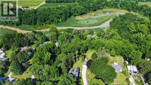 Expansive aerial perspective showcasing lush, mature trees and verdant landscape - 1629 Gregory Road, St. Catharines, ON 