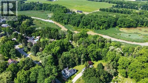 Expansive residential area featuring lush green trees, a winding river, and a vineyard in the distance - 1629 Gregory Road, St. Catharines, ON 