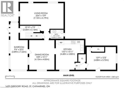 1st Floor plan - 1629 Gregory Road, St. Catharines, ON 
