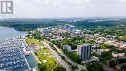 Aerial View of nearby harbour, shops, restaurants - 
