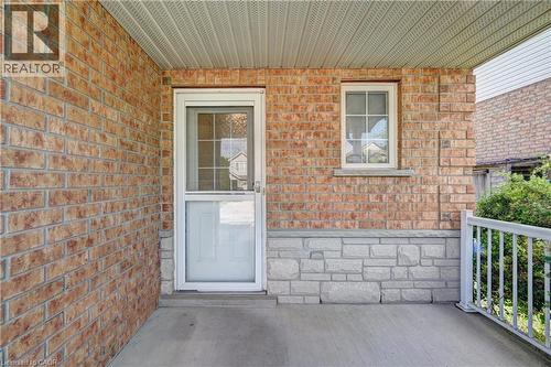Brick facade with stone accent detailing - 760 Paris Boulevard, Waterloo, ON 