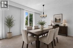 Virtually Staged sun-filled Dining Room area - 
