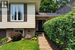 Front patio stone walkway - 