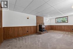 Rec Room with gas fireplace - 