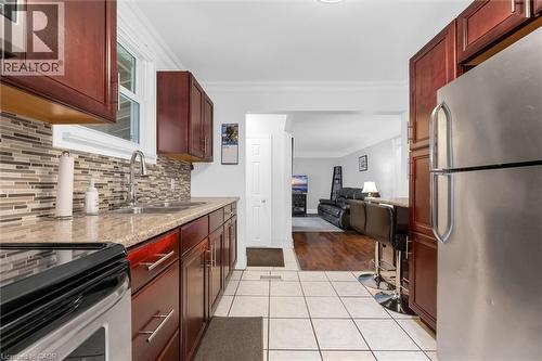 722 Burgess Avenue, Hamilton, ON - Indoor Photo Showing Kitchen With Double Sink