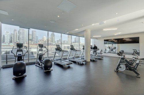 Exercise Room - 409C-1400 Rue Ottawa, Montréal (Le Sud-Ouest), QC - Indoor Photo Showing Gym Room