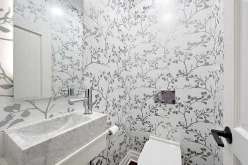 Powder room - 382 Av. Grosvenor, Westmount, QC 