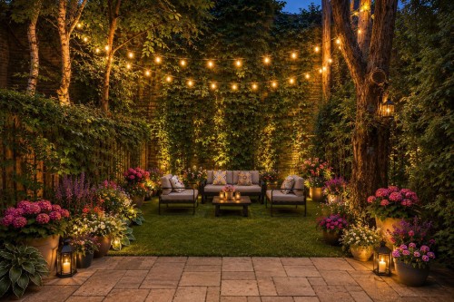 Courtyard - 382 Av. Grosvenor, Westmount, QC 