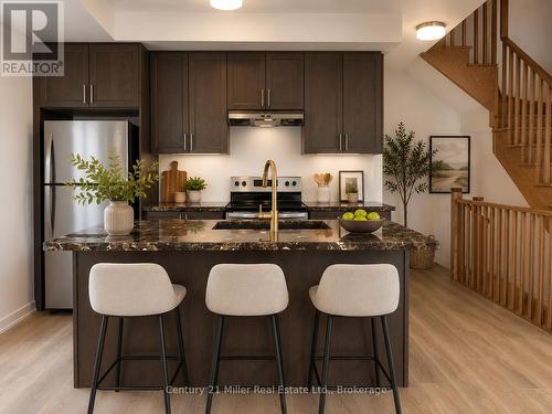 1073 Wheat Boom Drive, Oakville (Jm Joshua Meadows), ON - Indoor Photo Showing Kitchen With Double Sink