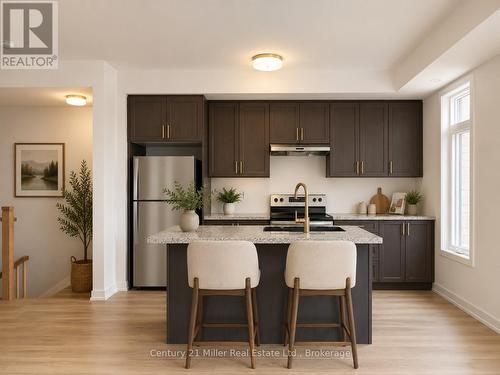 1073 Wheat Boom Drive, Oakville (Jm Joshua Meadows), ON - Indoor Photo Showing Kitchen With Stainless Steel Kitchen With Double Sink