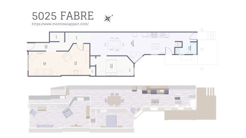 Plan (croquis) - 5025 Rue Fabre, Montréal (Le Plateau-Mont-Royal), QC 