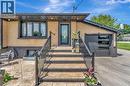 exterior featuring a prominent bay window with dark trim - 192 Myers Road, Cambridge, ON 