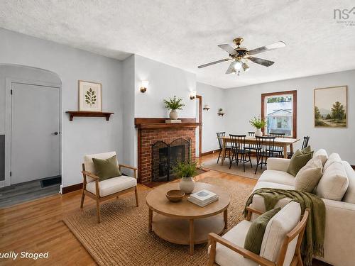 7793 Highway 7, Musquodoboit Harbour, NS - Indoor Photo Showing Living Room With Fireplace