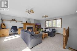 Family room with gas fireplace - 