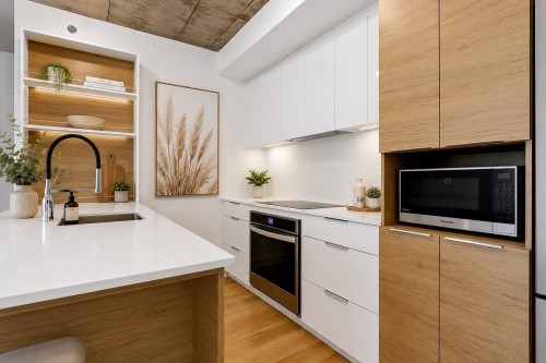 Kitchen - 311-85 Rue De Castelnau O., Montréal (Villeray/Saint-Michel/Parc-Extension), QC - Indoor Photo Showing Kitchen