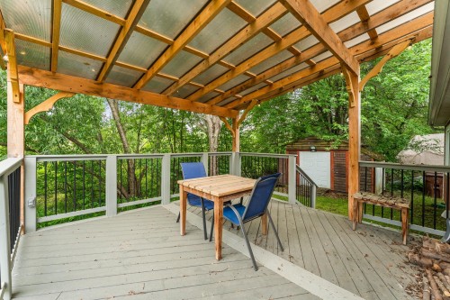 Patio - 36 Rue Des Érables, Hatley - Municipalité, QC - Outdoor With Deck Patio Veranda With Exterior