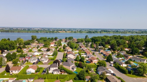 Photo aérienne - 41 Rue André-Beauregard, Verchères, QC - Outdoor With Body Of Water With View