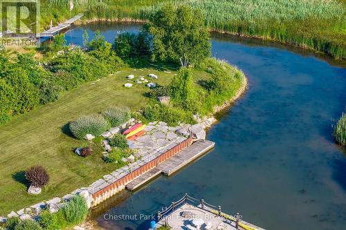 Breakwall and dock in the back yard - 176 Bartlett Boulevard, Collingwood, ON 