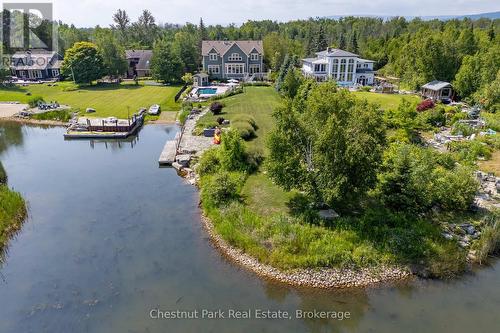 Deep water canal to the property and dock area - 176 Bartlett Boulevard, Collingwood, ON 