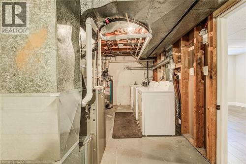 Dedicated utility area with concrete flooring and exposed ceiling ductwork - 415-435 Garden Street Unit# 421, Cambridge, ON 