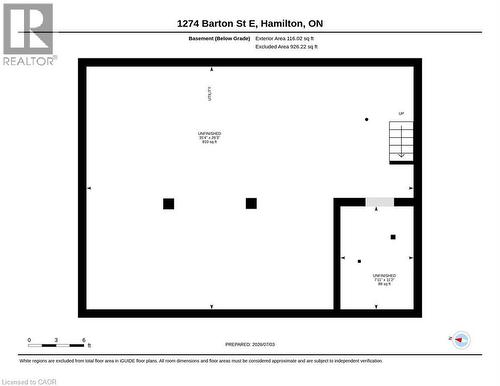 Floor plan - 1274 Barton Street E, Hamilton, ON 