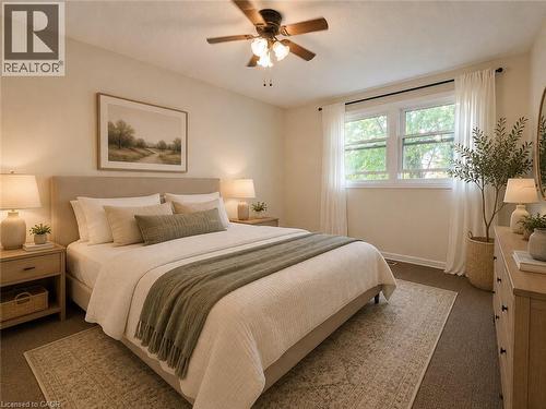 Virtually Staged - 80 Maclennan Avenue, Hamilton, ON - Indoor Photo Showing Bedroom