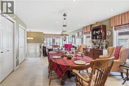 9 Pace Avenue, Brantford, ON - Indoor Photo Showing Dining Room With Fireplace