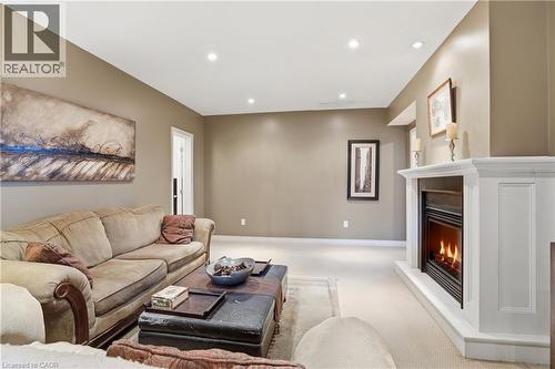 9 Pace Avenue, Brantford, ON - Indoor Photo Showing Living Room With Fireplace