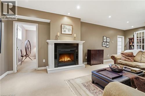 9 Pace Avenue, Brantford, ON - Indoor Photo Showing Living Room With Fireplace
