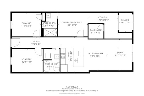 Floor Plan - 7442 Rue St-Gérard, Montréal (Villeray/Saint-Michel/Parc-Extension), QC 