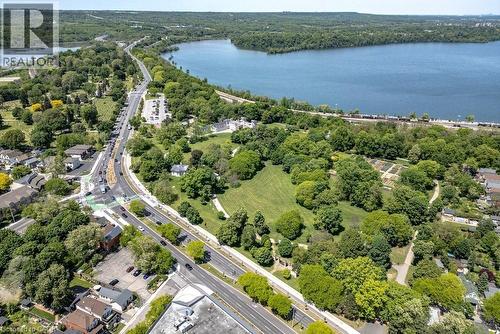 Aerial perspective showcasing surrounding natural and urban elements - 148 Dundurn Street N, Hamilton, ON 