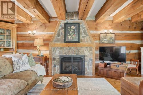 130 Myrtle Road E, Whitby, ON - Indoor Photo Showing Living Room With Fireplace