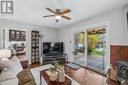 Family room access to fenced backyard - 