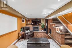 Gas fireplace for cosy family movie nights - 