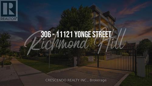 306 - 11121 YONGE STREET  Richmond Hill, ON L4C 0S7