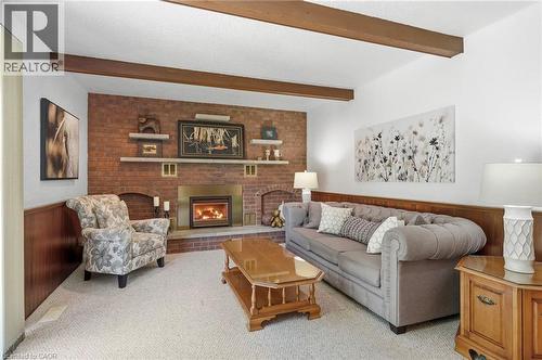 11 Tanera Crescent, St. Catharines, ON - Indoor Photo Showing Living Room With Fireplace