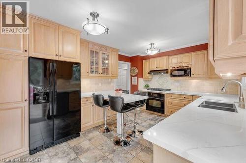 4162 Sutherland Crescent, Burlington, ON - Indoor Photo Showing Kitchen With Double Sink