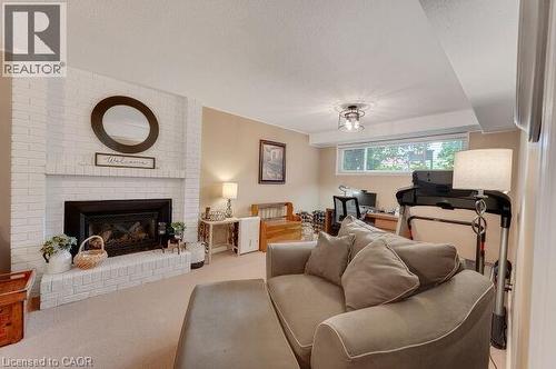 4162 Sutherland Crescent, Burlington, ON - Indoor Photo Showing Living Room With Fireplace