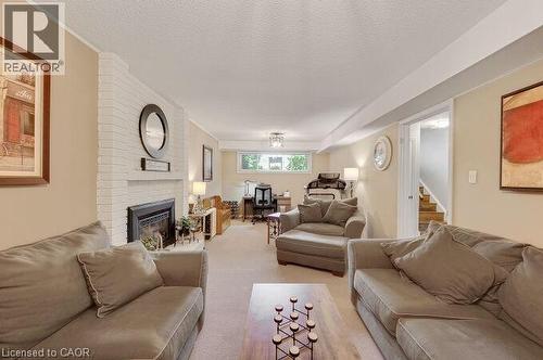 4162 Sutherland Crescent, Burlington, ON - Indoor Photo Showing Living Room With Fireplace